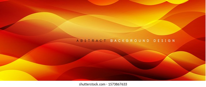 Trendy simple fluid color gradient abstract background with dynamic wave line effect. Vector Illustration For Wallpaper, Banner, Background, Card, Book Illustration, landing page