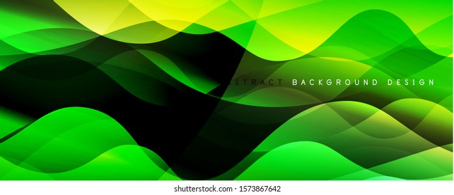 Trendy simple fluid color gradient abstract background with dynamic wave line effect. Vector Illustration For Wallpaper, Banner, Background, Card, Book Illustration, landing page