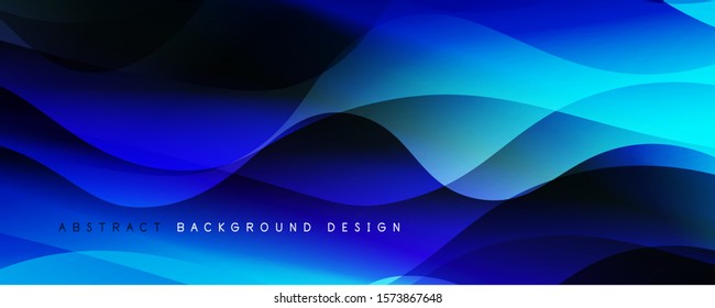Trendy simple fluid color gradient abstract background with dynamic wave line effect. Vector Illustration For Wallpaper, Banner, Background, Card, Book Illustration, landing page