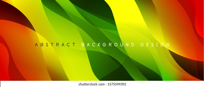 Trendy simple fluid color gradient abstract background with dynamic wave line effect. Vector Illustration For Wallpaper, Banner, Background, Card, Book Illustration, landing page