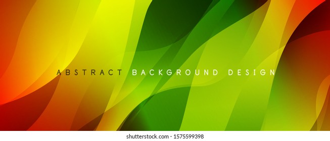 Trendy simple fluid color gradient abstract background with dynamic wave line effect. Vector Illustration For Wallpaper, Banner, Background, Card, Book Illustration, landing page