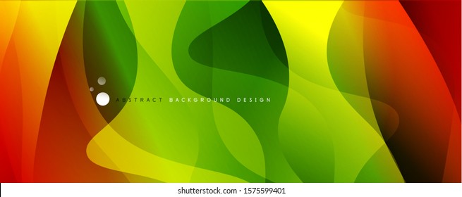Trendy simple fluid color gradient abstract background with dynamic wave line effect. Vector Illustration For Wallpaper, Banner, Background, Card, Book Illustration, landing page