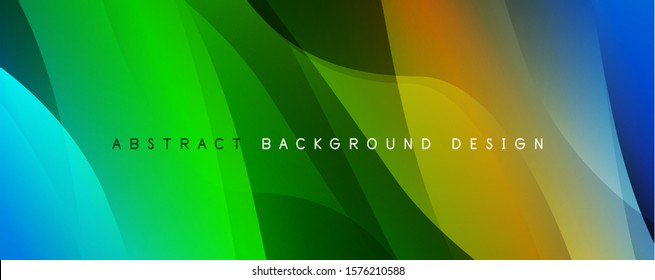 Trendy simple fluid color gradient abstract background with dynamic wave line effect. Vector Illustration For Wallpaper, Banner, Background, Card, Book Illustration, landing page