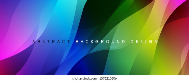 Trendy simple fluid color gradient abstract background with dynamic wave line effect. Vector Illustration For Wallpaper, Banner, Background, Card, Book Illustration, landing page