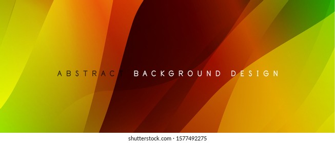 Trendy simple fluid color gradient abstract background with dynamic wave line effect. Vector Illustration For Wallpaper, Banner, Background, Card, Book Illustration, landing page
