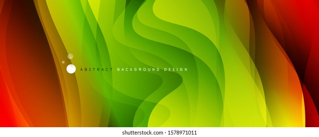 Trendy simple fluid color gradient abstract background with dynamic wave line effect. Vector Illustration For Wallpaper, Banner, Background, Card, Book Illustration, landing page