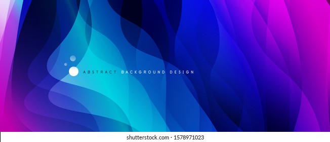 Trendy simple fluid color gradient abstract background with dynamic wave line effect. Vector Illustration For Wallpaper, Banner, Background, Card, Book Illustration, landing page