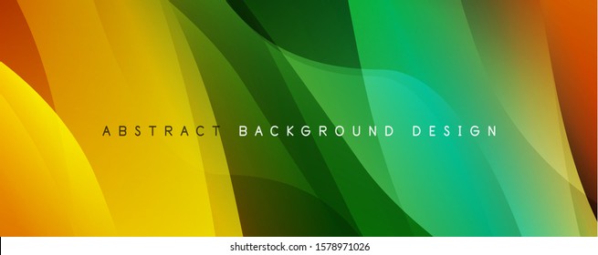 Trendy simple fluid color gradient abstract background with dynamic wave line effect. Vector Illustration For Wallpaper, Banner, Background, Card, Book Illustration, landing page