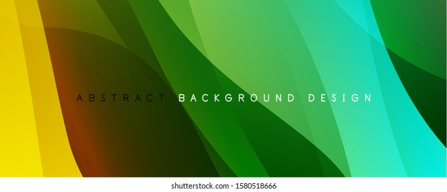 Trendy simple fluid color gradient abstract background with dynamic wave line effect. Vector Illustration For Wallpaper, Banner, Background, Card, Book Illustration, landing page
