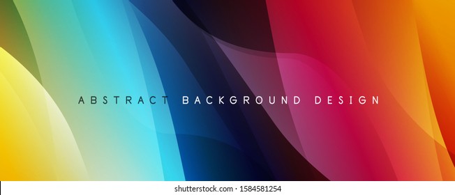 Trendy simple fluid color gradient abstract background with dynamic wave line effect. Vector Illustration For Wallpaper, Banner, Background, Card, Book Illustration, landing page