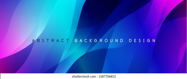 Trendy simple fluid color gradient abstract background with dynamic wave line effect. Vector Illustration For Wallpaper, Banner, Background, Card, Book Illustration, landing page