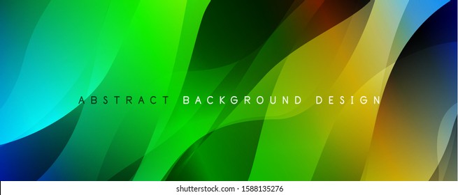 Trendy simple fluid color gradient abstract background with dynamic wave line effect. Vector Illustration For Wallpaper, Banner, Background, Card, Book Illustration, landing page