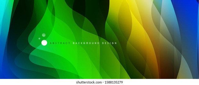 Trendy simple fluid color gradient abstract background with dynamic wave line effect. Vector Illustration For Wallpaper, Banner, Background, Card, Book Illustration, landing page