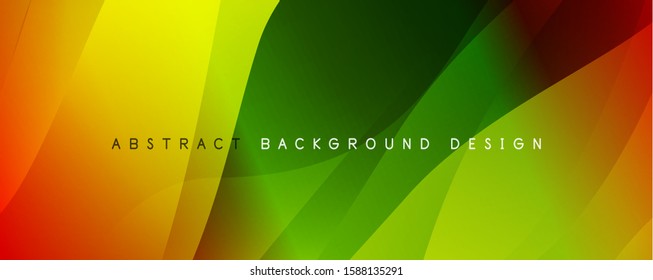 Trendy simple fluid color gradient abstract background with dynamic wave line effect. Vector Illustration For Wallpaper, Banner, Background, Card, Book Illustration, landing page