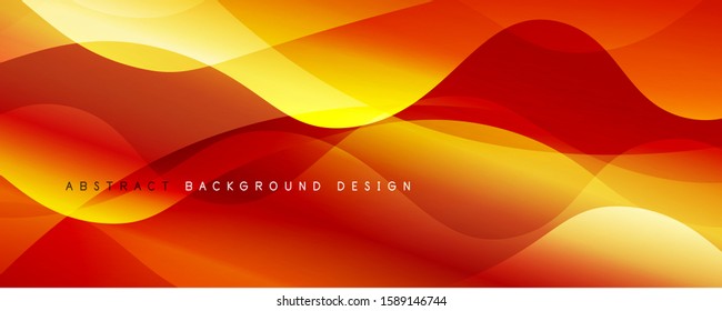 Trendy simple fluid color gradient abstract background with dynamic wave line effect. Vector Illustration For Wallpaper, Banner, Background, Card, Book Illustration, landing page