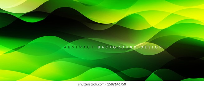Trendy simple fluid color gradient abstract background with dynamic wave line effect. Vector Illustration For Wallpaper, Banner, Background, Card, Book Illustration, landing page