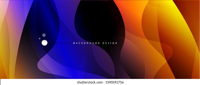 Fondo abstracto de color simple y moderno con efecto de línea de onda dinámica. Ilustración vectorial para papel tapiz, pancarta, fondo, tarjeta, ilustración del libro, página de inicio