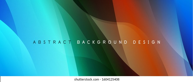 Trendy simple fluid color gradient abstract background with dynamic wave line effect. Vector Illustration For Wallpaper, Banner, Background, Card, Book Illustration, landing page
