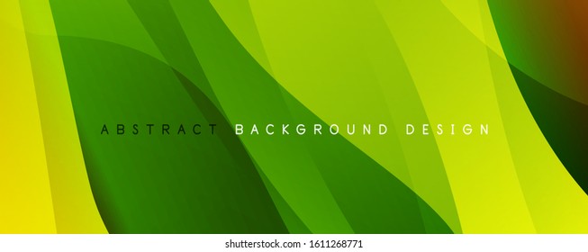 Fondo abstracto del degradado de color del fluido simple y moderno con efecto de línea de onda dinámica. Ilustración vectorial para fondo de escritorio, pancarta, fondo, tarjeta, ilustración del libro, página de inicio