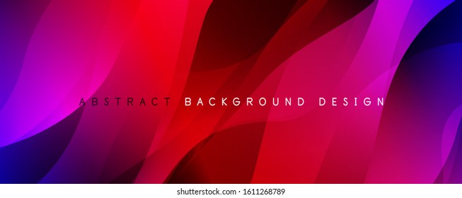 Fondo abstracto del degradado de color del fluido simple y moderno con efecto de línea de onda dinámica. Ilustración vectorial para fondo de escritorio, pancarta, fondo, tarjeta, ilustración del libro, página de inicio