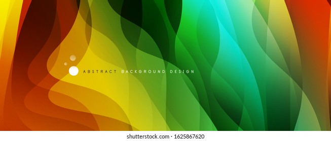 Trendy simple fluid color gradient abstract background with dynamic wave line effect. Vector Illustration For Wallpaper, Banner, Background, Card, Book Illustration, landing page