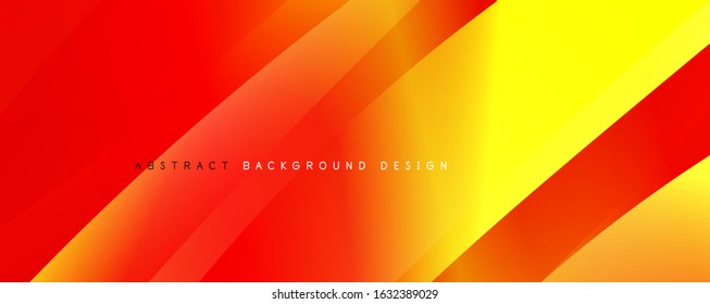 Trendy, einfache Farbverlauf-Abstrakte Hintergrund mit dynamischem Wellenlinieneffekt. Vektorgrafik für Bildschirmhintergründe, Banner, Hintergrund, Karte, Buchillustration, Landing-Page