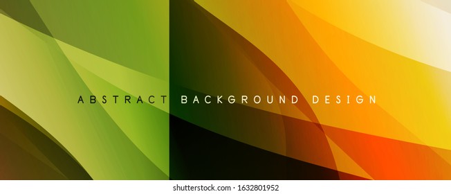 Fondo abstracto del degradado de color del fluido simple y moderno con efecto de línea de onda dinámica. Ilustración vectorial para fondo de escritorio, pancarta, fondo, tarjeta, ilustración del libro, página de inicio