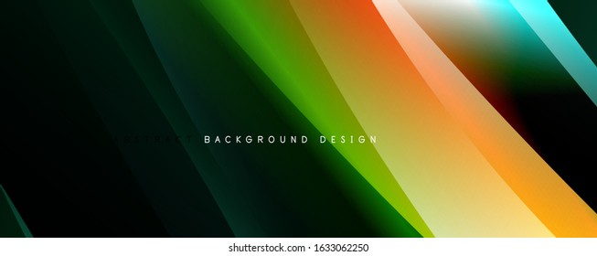 Fondo abstracto del degradado de color del fluido simple y moderno con efecto de línea de onda dinámica. Ilustración vectorial para fondo de escritorio, pancarta, fondo, tarjeta, ilustración del libro, página de inicio