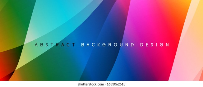 Fondo abstracto del degradado de color del fluido simple y moderno con efecto de línea de onda dinámica. Ilustración vectorial para fondo de escritorio, pancarta, fondo, tarjeta, ilustración del libro, página de inicio