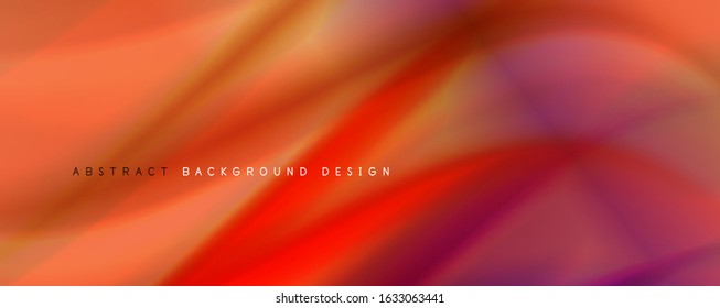 Trendy simple fluid color gradient abstract background with dynamic wave line effect. Vector Illustration For Wallpaper, Banner, Background, Card, Book Illustration, landing page