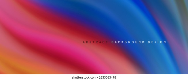 Fondo abstracto del degradado de color del fluido simple y moderno con efecto de línea de onda dinámica. Ilustración vectorial para fondo de escritorio, pancarta, fondo, tarjeta, ilustración del libro, página de inicio