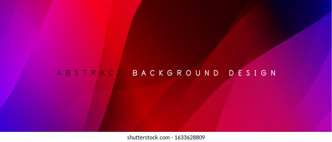 Fondo abstracto del degradado de color del fluido simple y moderno con efecto de línea de onda dinámica. Ilustración vectorial para fondo de escritorio, pancarta, fondo, tarjeta, ilustración del libro, página de inicio