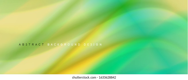 Trendy simple fluid color gradient abstract background with dynamic wave line effect. Vector Illustration For Wallpaper, Banner, Background, Card, Book Illustration, landing page