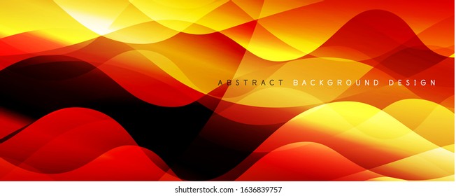 Fondo abstracto del degradado de color del fluido simple y moderno con efecto de línea de onda dinámica. Ilustración vectorial para fondo de escritorio, pancarta, fondo, tarjeta, ilustración del libro, página de inicio