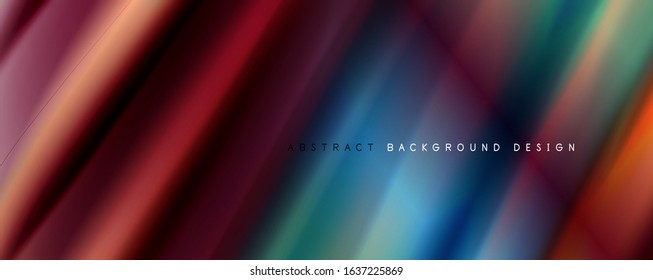 Trendy simple fluid color gradient abstract background with dynamic wave line effect. Vector Illustration For Wallpaper, Banner, Background, Card, Book Illustration, landing page
