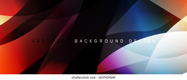 Fundo abstrato de gradiente de cor fluido simples moderno com efeito de linha de onda dinâmica. Ilustração vetorial para papel de parede, banner, plano de fundo, cartão, ilustração de livro, página inicial