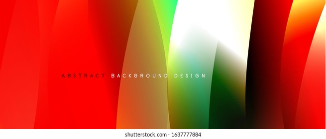 Trendy simple fluid color gradient abstract background with dynamic wave line effect. Vector Illustration For Wallpaper, Banner, Background, Card, Book Illustration, landing page