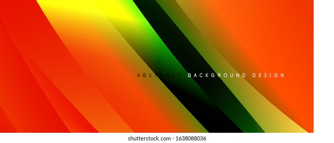 Fondo abstracto del degradado de color del fluido simple y moderno con efecto de línea de onda dinámica. Ilustración vectorial para fondo de escritorio, pancarta, fondo, tarjeta, ilustración del libro, página de inicio