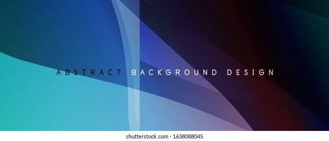 Fondo abstracto del degradado de color del fluido simple y moderno con efecto de línea de onda dinámica. Ilustración vectorial para fondo de escritorio, pancarta, fondo, tarjeta, ilustración del libro, página de inicio