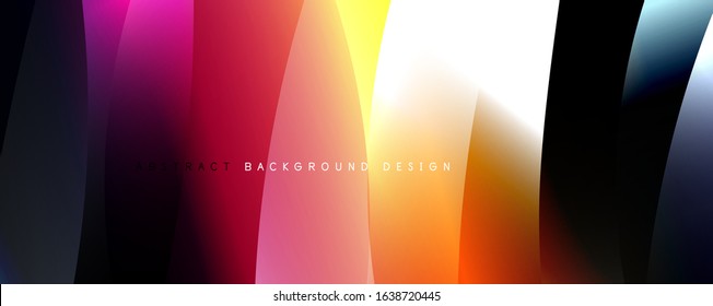 Fondo abstracto del degradado de color del fluido simple y moderno con efecto de línea de onda dinámica. Ilustración vectorial para fondo de escritorio, pancarta, fondo, tarjeta, ilustración del libro, página de inicio