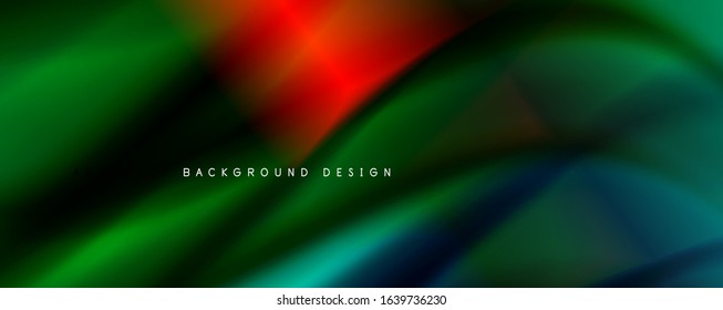 Trendy simple fluid color gradient abstract background with dynamic wave line effect. Vector Illustration For Wallpaper, Banner, Background, Card, Book Illustration, landing page