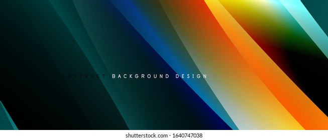 Fondo abstracto del degradado de color del fluido simple y moderno con efecto de línea de onda dinámica. Ilustración vectorial para fondo de escritorio, pancarta, fondo, tarjeta, ilustración del libro, página de inicio