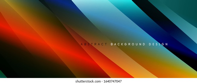 Fondo abstracto del degradado de color del fluido simple y moderno con efecto de línea de onda dinámica. Ilustración vectorial para fondo de escritorio, pancarta, fondo, tarjeta, ilustración del libro, página de inicio