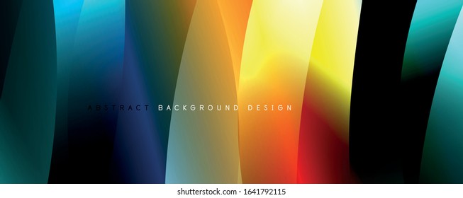 Fondo abstracto del degradado de color del fluido simple y moderno con efecto de línea de onda dinámica. Ilustración vectorial para fondo de escritorio, pancarta, fondo, tarjeta, ilustración del libro, página de inicio
