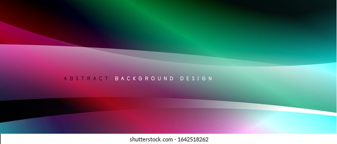 Trendy simple fluid color gradient abstract background with dynamic wave line effect. Vector Illustration For Wallpaper, Banner, Background, Card, Book Illustration, landing page