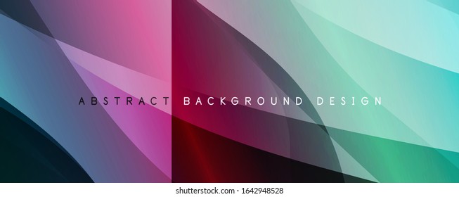 Fondo abstracto del degradado de color del fluido simple y moderno con efecto de línea de onda dinámica. Ilustración vectorial para fondo de escritorio, pancarta, fondo, tarjeta, ilustración del libro, página de inicio