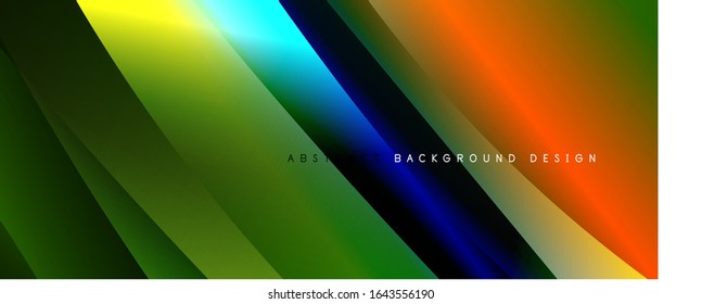 Fondo abstracto del degradado de color del fluido simple y moderno con efecto de línea de onda dinámica. Ilustración vectorial para fondo de escritorio, pancarta, fondo, tarjeta, ilustración del libro, página de inicio