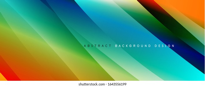 Trendy simple fluid color gradient abstract background with dynamic wave line effect. Vector Illustration For Wallpaper, Banner, Background, Card, Book Illustration, landing page