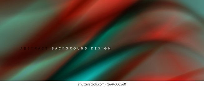 Trendy, einfache Farbverlauf-Abstrakte Hintergrund mit dynamischem Wellenlinieneffekt. Vektorillustration-Illustration für Bildschirmhintergrund, Banner, Hintergrund, Karte, Buchillustration, Landungsseite