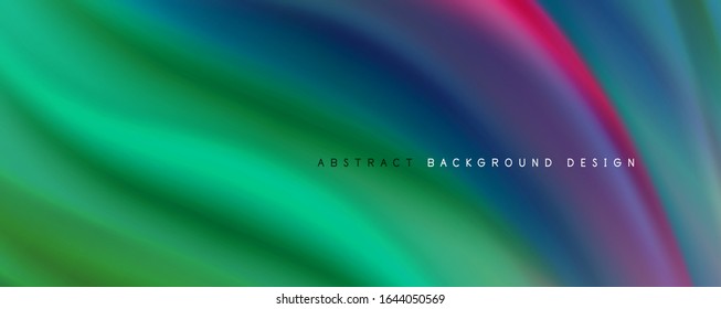 Trendy simple fluid color gradient abstract background with dynamic wave line effect. Vector Illustration For Wallpaper, Banner, Background, Card, Book Illustration, landing page